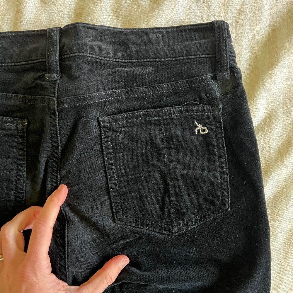 Rag & bone Velvet Black Jeggings Size 26 - Picture 9 of 9